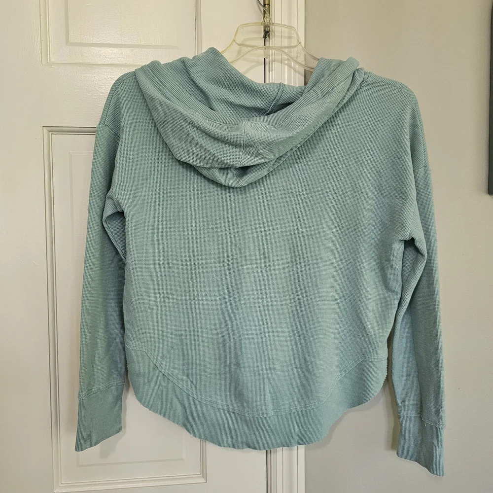 SO Women's Soft Teal Hoodie - Picture 4 of 5